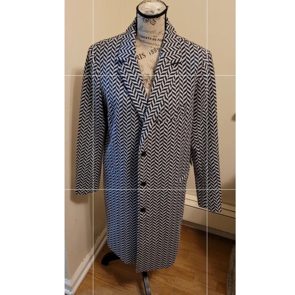 2 PC Eva Mendez Trench Coat & Pant Set